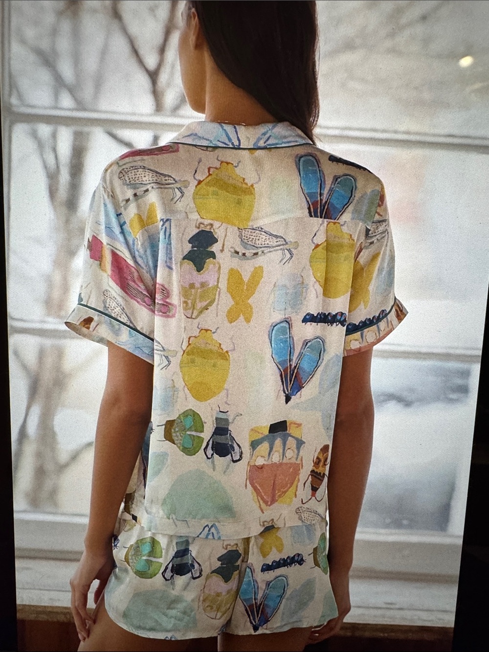 Lyrebird Neela 2 Pc LB Silky Pajama Set - Picture 3 of 3